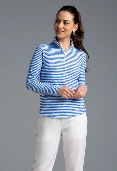 IBKUL Landon Stripe Long Sleeve Top