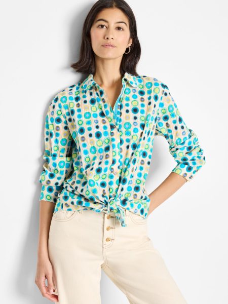 NIC+ZOE Bright Spot Cotton Crinkle Shirt